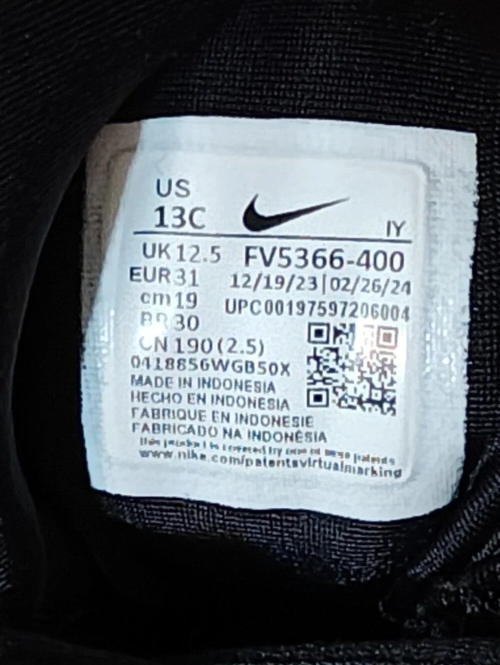Nike Little Posite One 'Royal' (PS) Kid's Size 13C